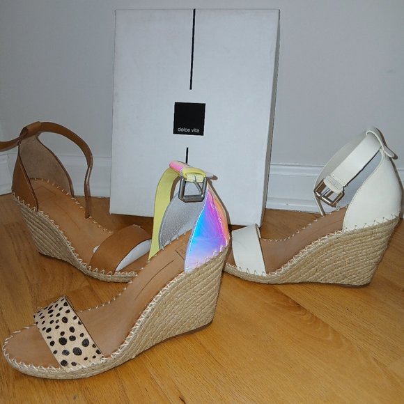 DOLCE VITA "NOOR" Espadrille Wedges - Picture 1 of 4